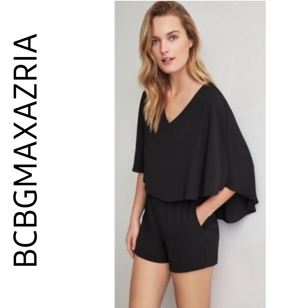 BCBGMAXAZRIA Black Romper